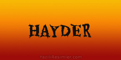 HAYDER