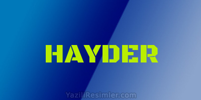 HAYDER