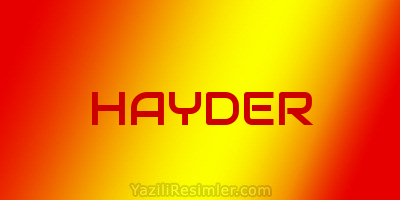 HAYDER