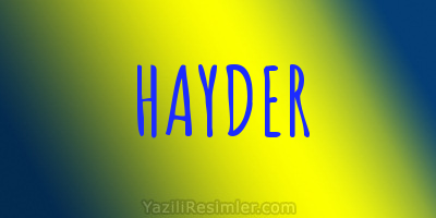 HAYDER