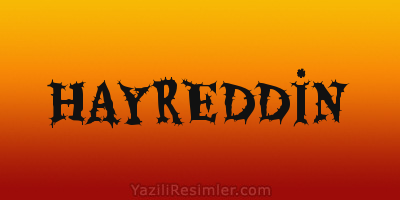 HAYREDDİN