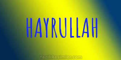 HAYRULLAH