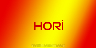 HORİ