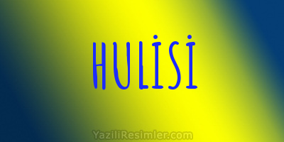 HULİSİ