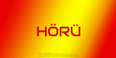 HÖRÜ