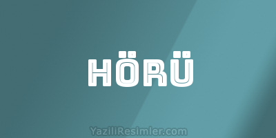 HÖRÜ