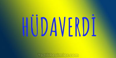 HÜDAVERDİ