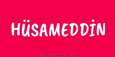 HÜSAMEDDİN