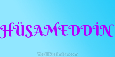 HÜSAMEDDİN