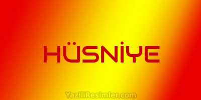 HÜSNİYE