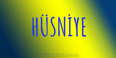 HÜSNİYE