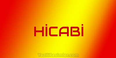 HİCABİ