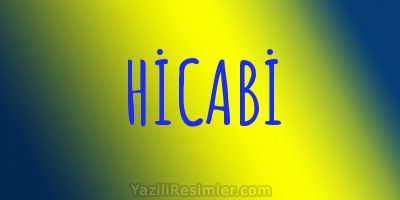 HİCABİ