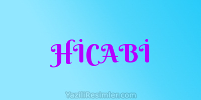 HİCABİ