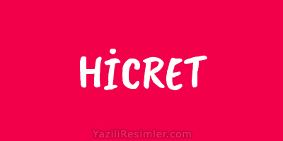 HİCRET