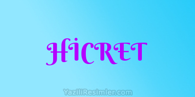 HİCRET