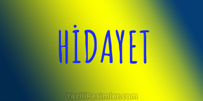 HİDAYET