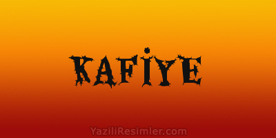 KAFİYE