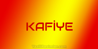 KAFİYE