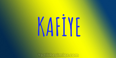 KAFİYE