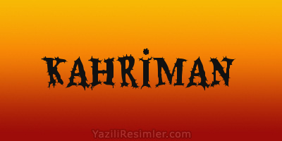 KAHRİMAN