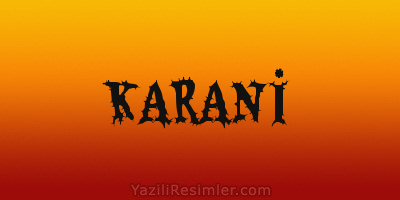 KARANİ