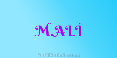 M.ALİ