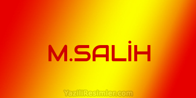 M.SALİH