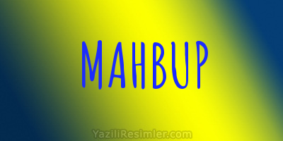 MAHBUP