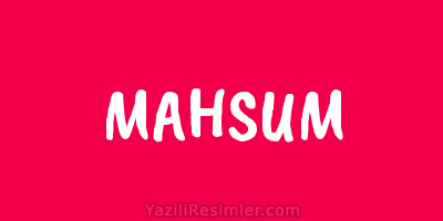 MAHSUM