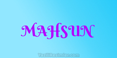 MAHSUN