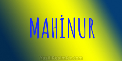 MAHİNUR