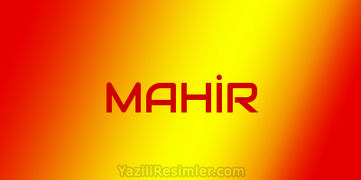 MAHİR