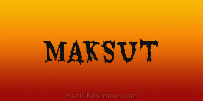 MAKSUT