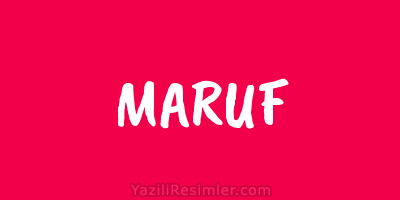 MARUF