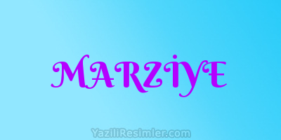 MARZİYE