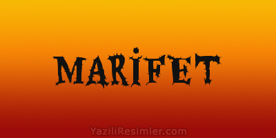 MARİFET