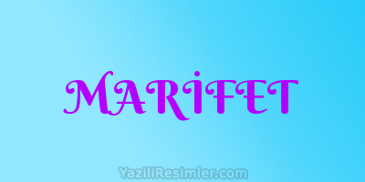 MARİFET