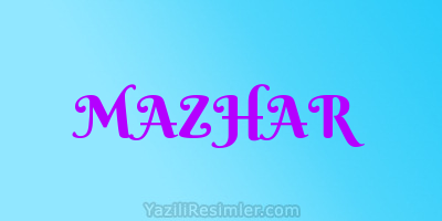 MAZHAR