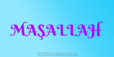 MAŞALLAH