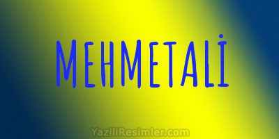 MEHMETALİ