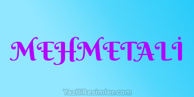 MEHMETALİ