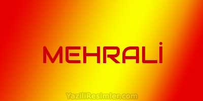 MEHRALİ