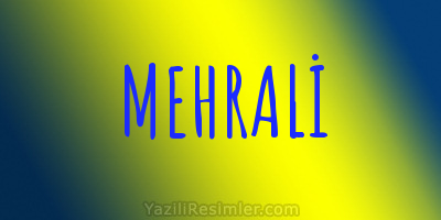 MEHRALİ