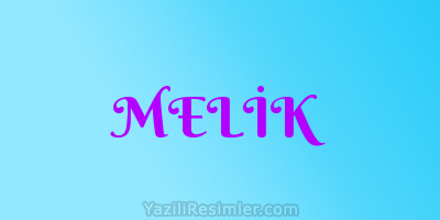 MELİK