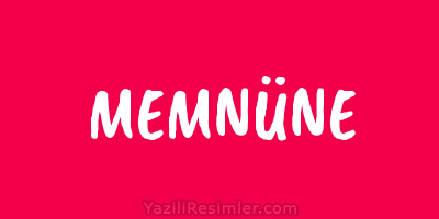 MEMNÜNE