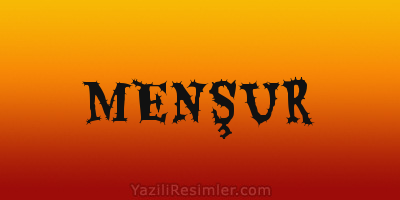 MENŞUR