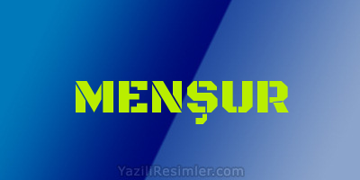 MENŞUR