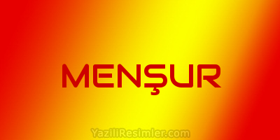 MENŞUR