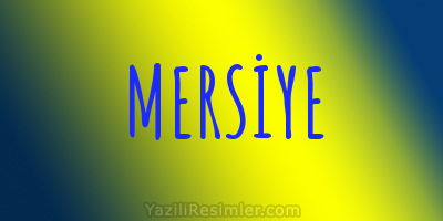 MERSİYE